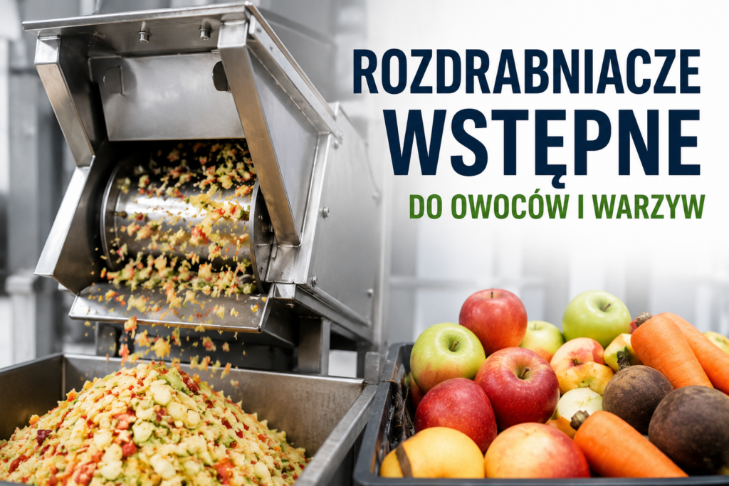 rozdrabniacze wstępne w przetwórstwie owocowo warzywnym Uninox
